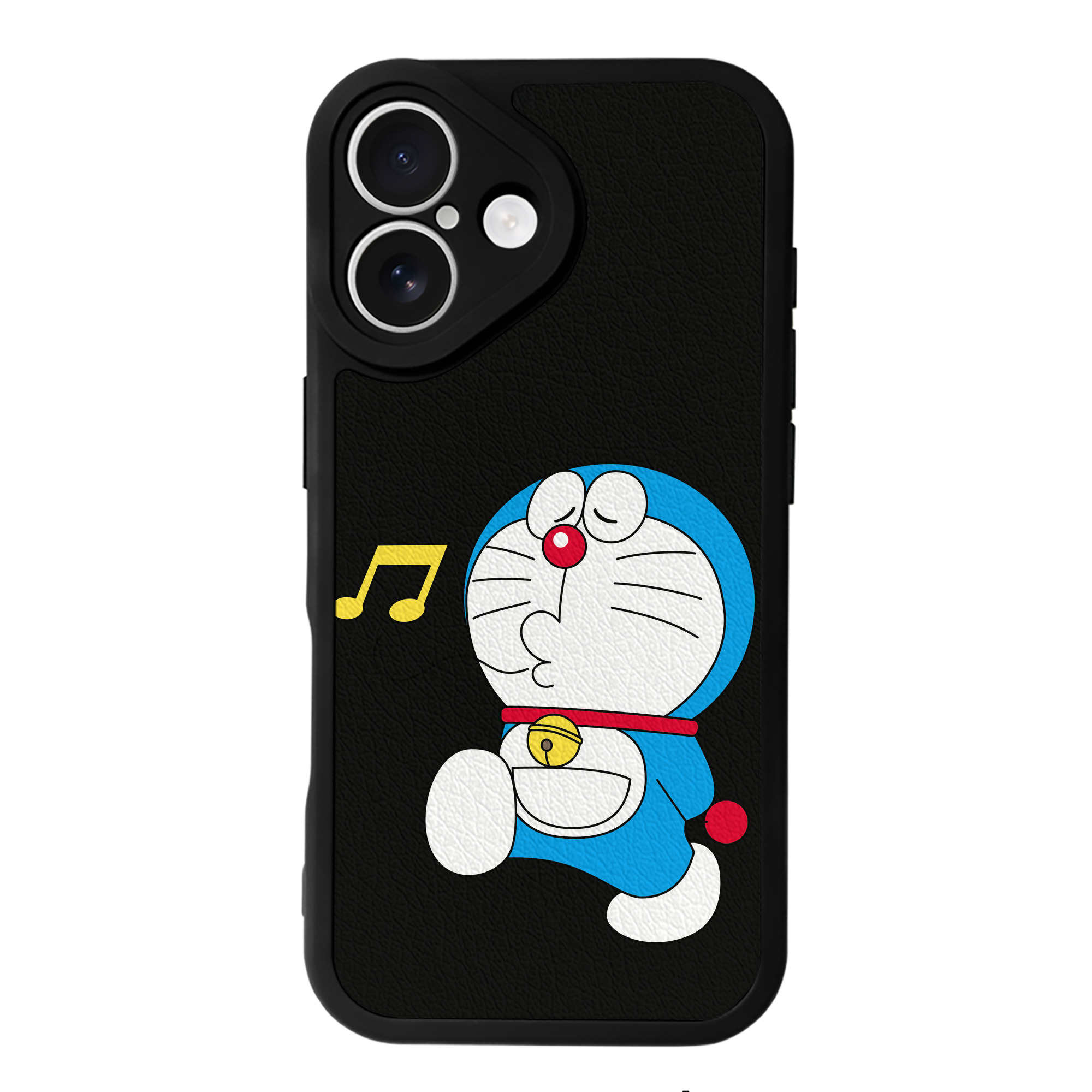 （画像用） ドラえもん Doraemon 【iPhone 16シリーズ対応】シリコンスマホケース（レザー調） 材質：シリコン